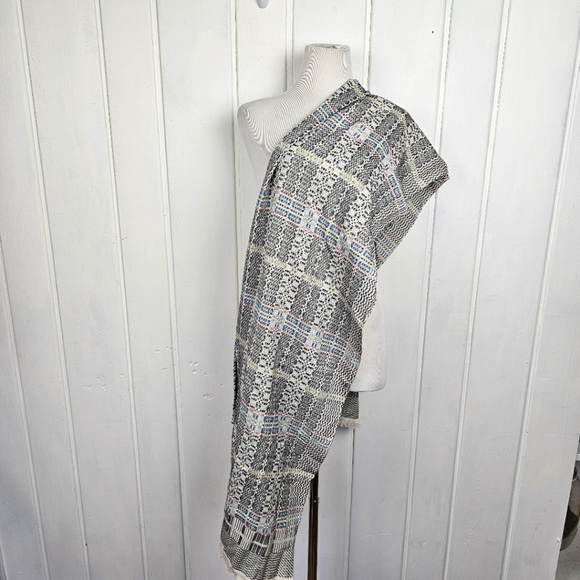 Madewell Multicolor Artisna Woven Cotton Wrap Shawl - Picture 1 of 6